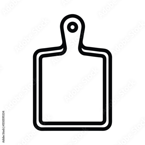 Cutting Board Icon Outline Vector Illustration