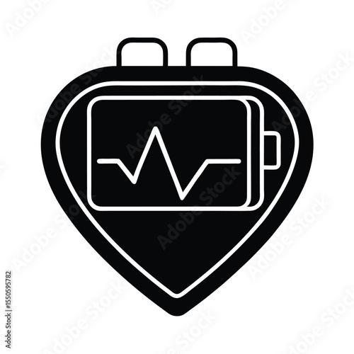 Defibrillator Icon Outline Vector Illustration