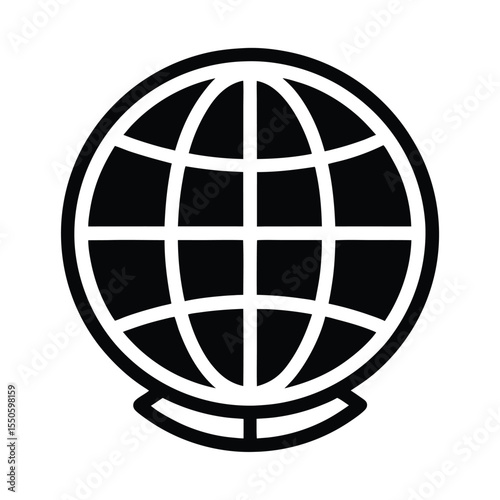 Globe Icon Outline Vector Illustration