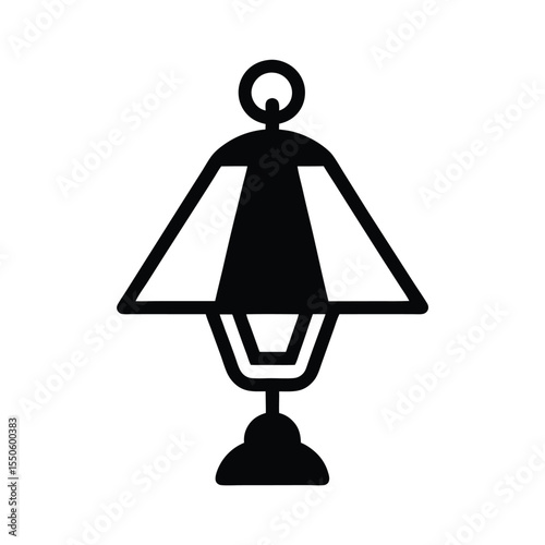 Lamp Icon Outline Vector Illustration