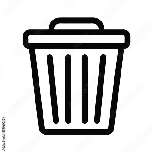 Laundry Basket Icon Outline Vector Illustration
