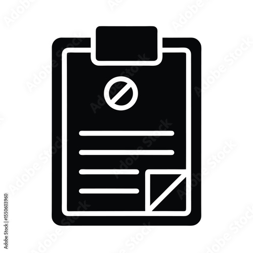 Prescription Icon Outline Vector Illustration