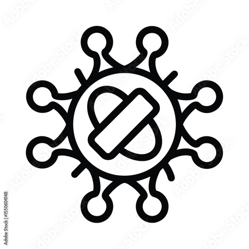Protein Icon Outline Vector Illustration