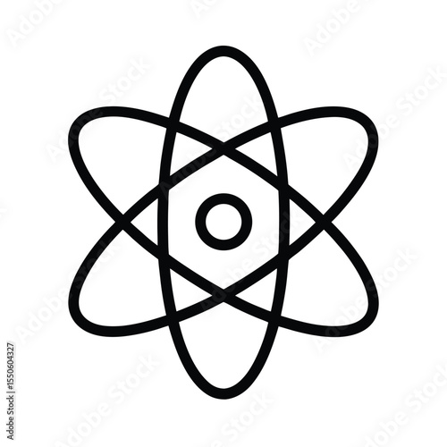 Proton Icon Outline Vector Illustration