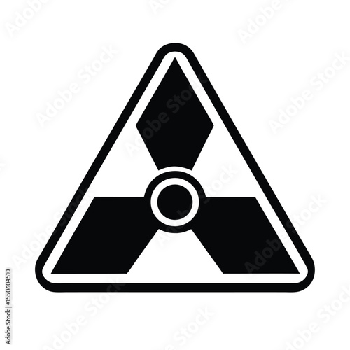 Radioactive Icon Outline Vector Illustration