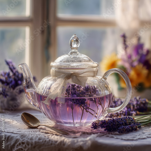 still life with lavender