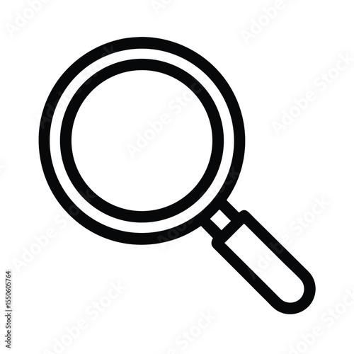 Search Icon Outline Vector Illustration