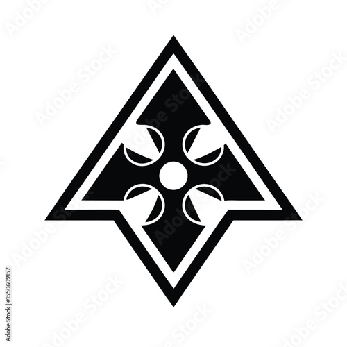 Toxic Symbol Icon Outline Vector Illustration