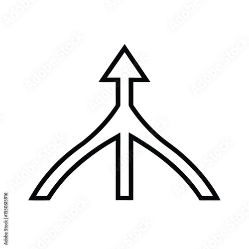 highway exit ramp arrow with directional pointer symbol Vector illustration