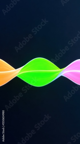 Abstract Colorful Wave Flowing Design