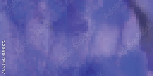 Abstract pixelated watercolor background in shades of blue and purple creating a soft artistic texture suitable for various design applications