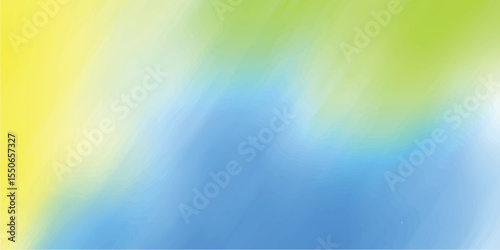Abstract watercolor background featuring blended yellow green and blue tones suitable for various creative projects and design applications