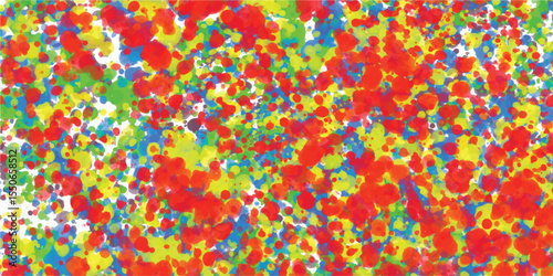 Abstract watercolor splatter background with vibrant colorful splashes suitable for creative designs and artistic projects
