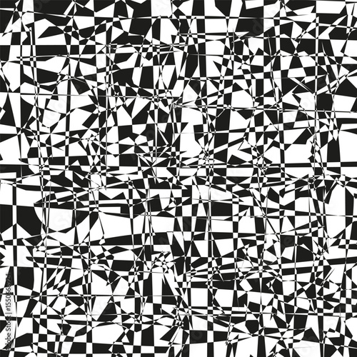 Chaotic pixel noise. Abstract grunge pattern. Distorted glitch background. Vector digital texture.