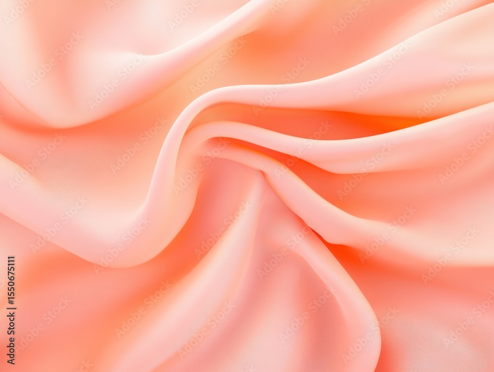 Fototapeta premium Peachy fabric folds