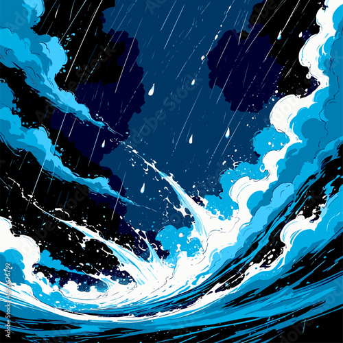 rain vector image for design needs