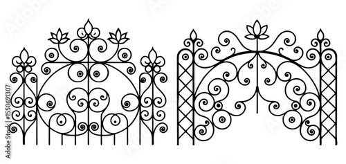 wrought iron fence