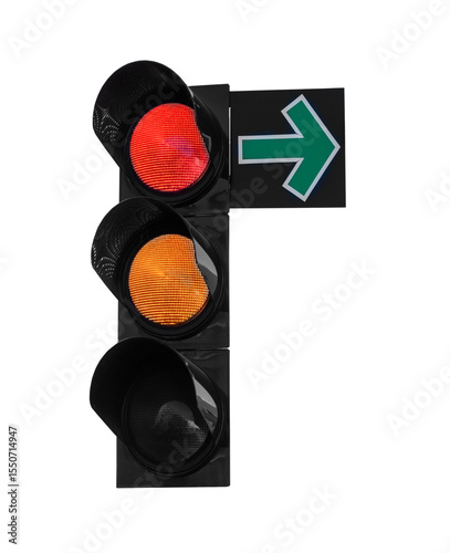 View of traffic lights with...