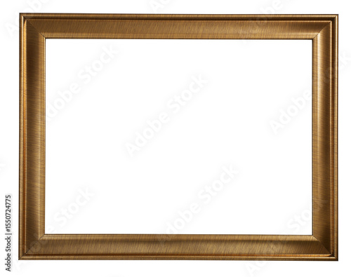 Gold color picture frame.