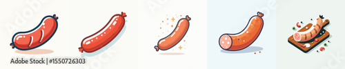vector of a sausage
