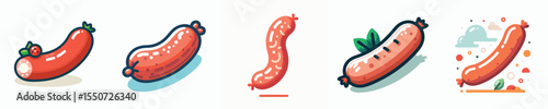 vector of a sausage