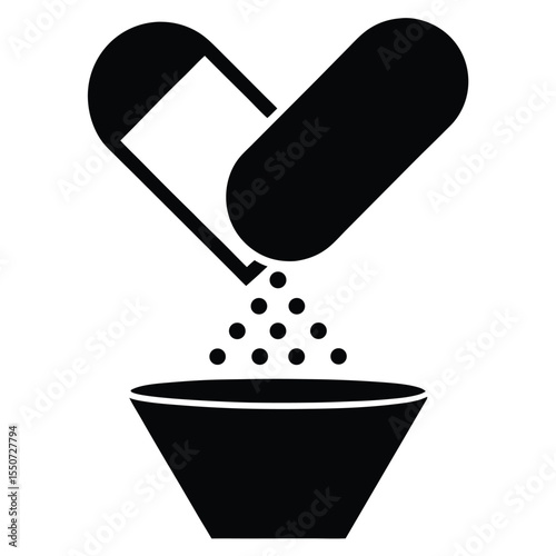 pharmacist element isolated capsule sorting tray on white background