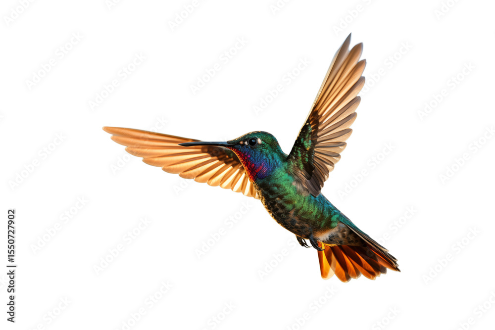 Obraz premium Vibrant Hummingbird in Flight: Stunning Avian Photography transparent background png