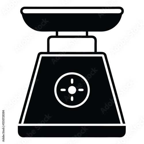 pharmacist element isolated digital scale on white background