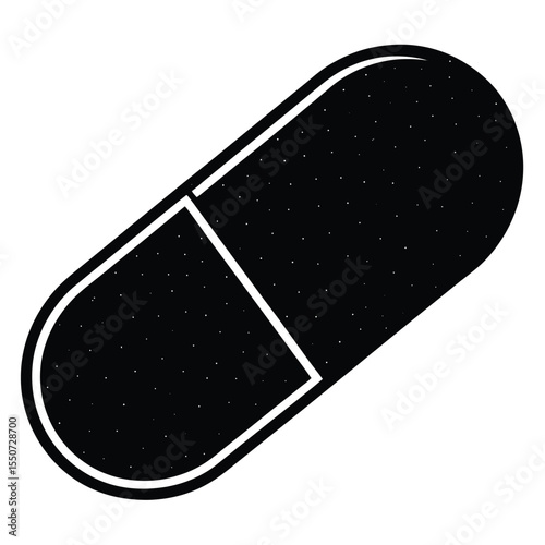 pharmacist element isolated empty capsule on white background