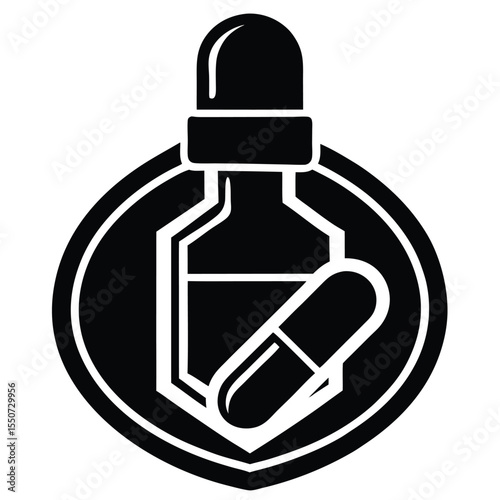 pharmacist element isolated pharmaceutical cap on white background