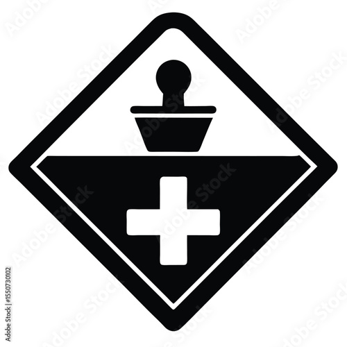 pharmacist element isolated pharmacy waiting area on white background