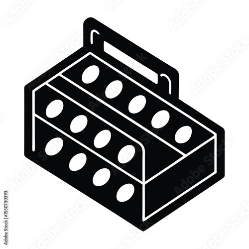 pharmacist element isolated pill organizer on white background
