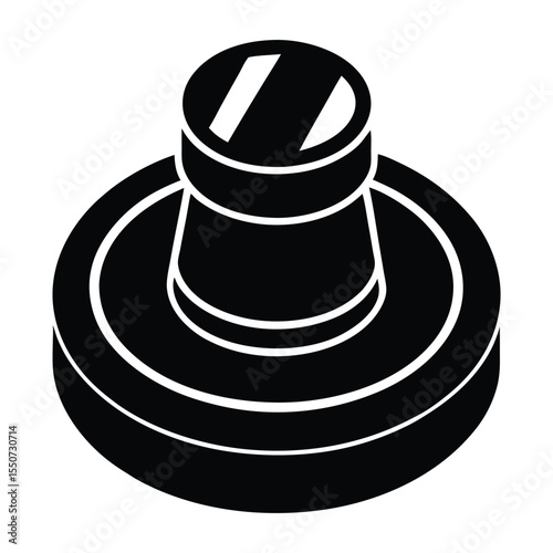 pharmacist element isolated rubber stopper remover on white background