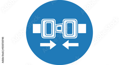 Safety Sign for Seat Belt Use in Two Directions