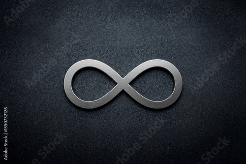 Elegant stainless steel infinity symbol design