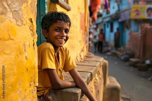 portrait of a little boy
