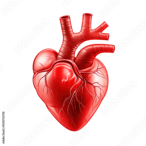  Heart cardio with heartbeat – isolated high-quality commercial vector on transparent background photo