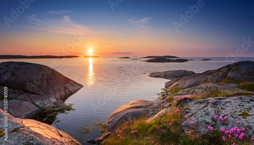 sunrise at the swedish coast