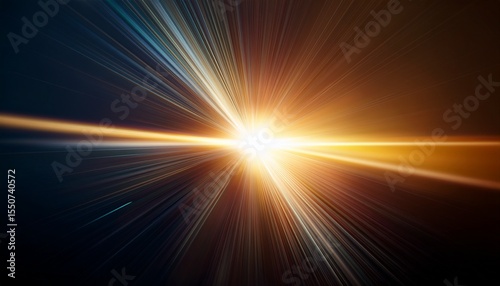 optical lens flare effect light burst fading glowing illustration