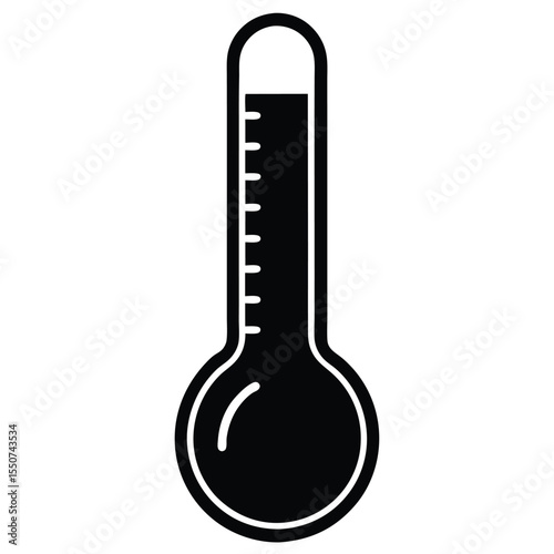 lab technician element isolated thermometer on white background