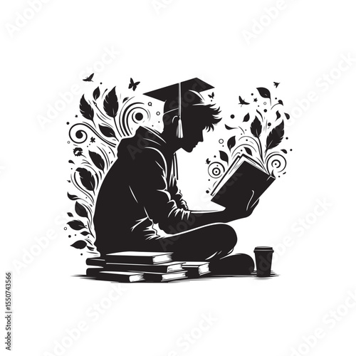 man reading book Vector (1).eps