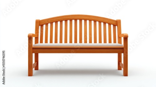 Wallpaper Mural Elegant Wooden Bench with Stylish Design and Comfortable Cushion, Ideal for Outdoor and Indoor Spaces, Perfect for Gardens, Patios, and Living Areas, Enhancing Aesthetic Appeal Torontodigital.ca