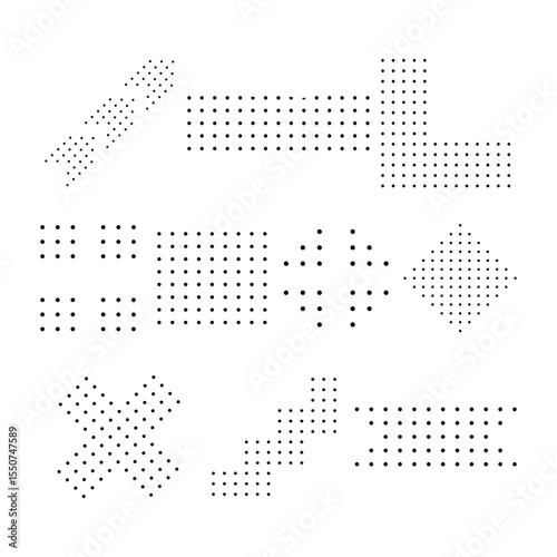 Dotted Geometric Shape Set