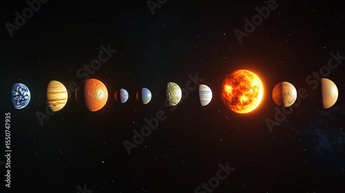 Solar system sun mercury venus planet earth mars Jupiter Saturn Uranus Neptune
