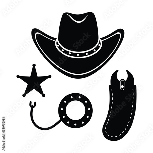 cowboy hat vector illustration