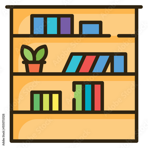 Bookshelf Furniture  icon