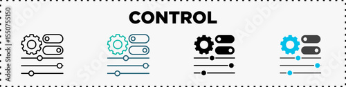 Control Icon Pack Line Glyph