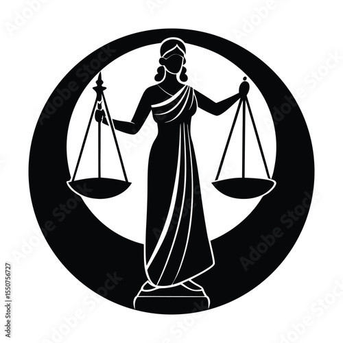 scales of justice vector illustration