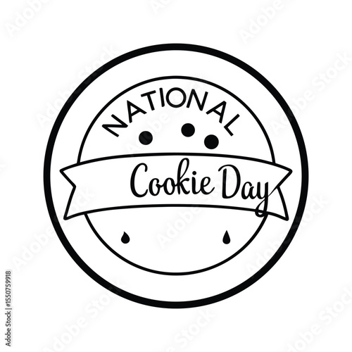vector illustration of a  cookie