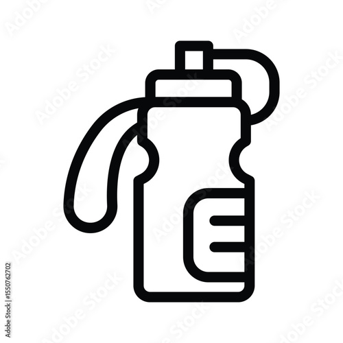 9 sport bottle line icon illustration vector graphic.eps